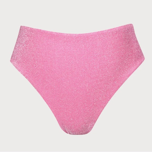 Berlook Pink Lurex Cut Out Plus Size Bikini Set - Picture 7 of 8